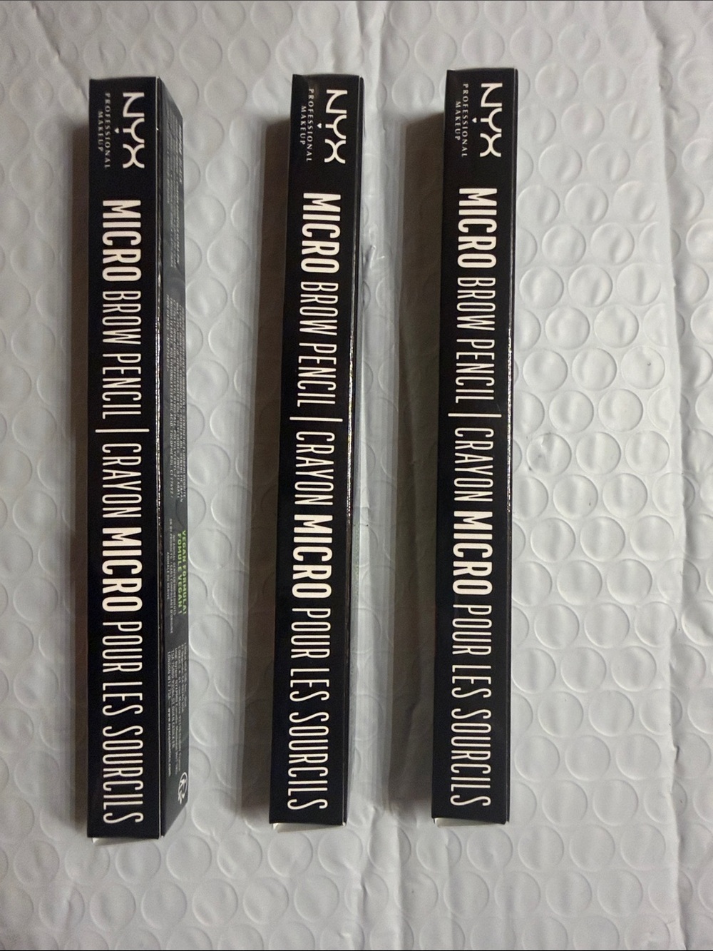 (3-pack) NYX MICRO BROW PENCILS -Black $40-$45 value